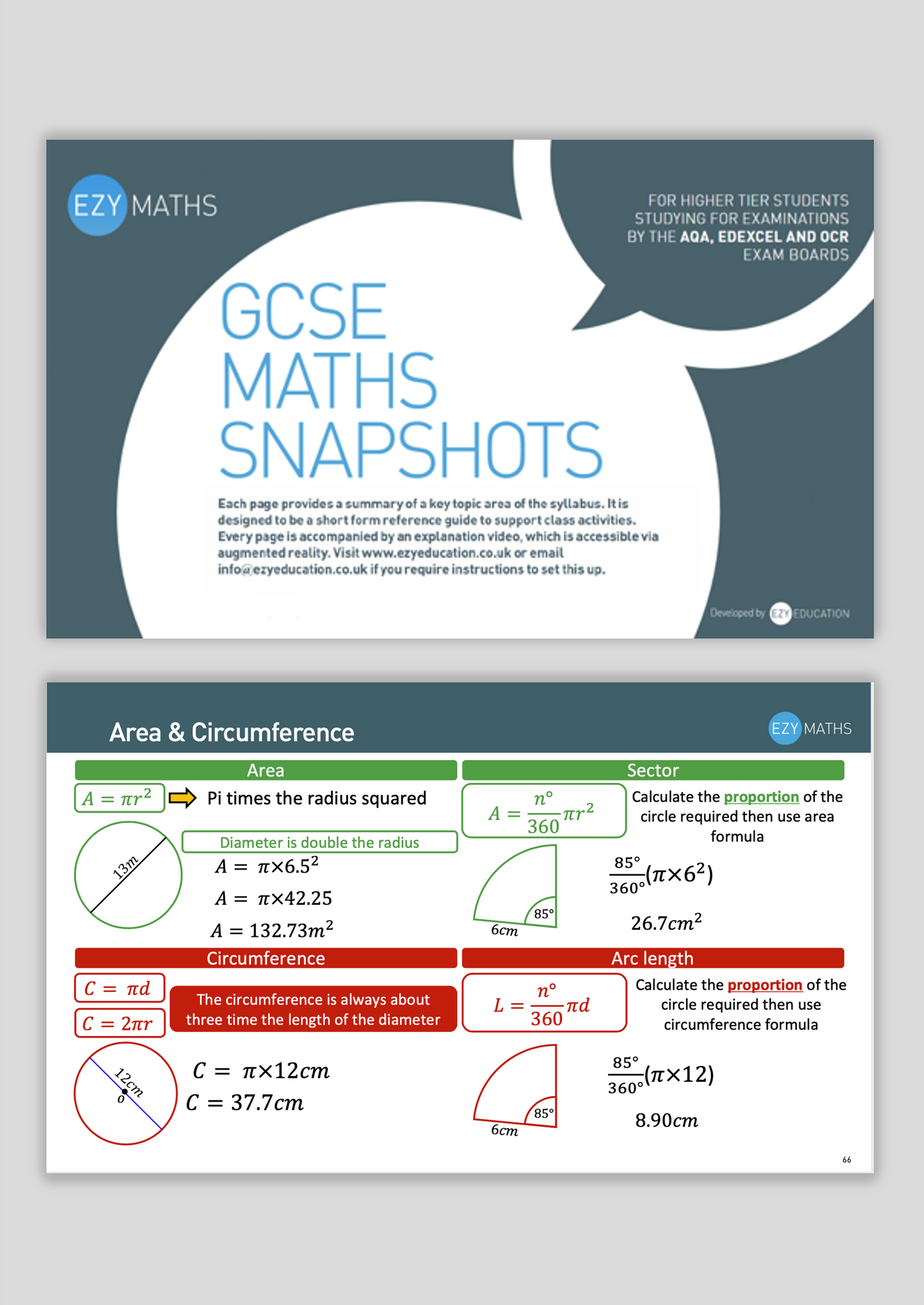 Maths Recap Booklet - EzyMaths - GCSE - Higher Tier