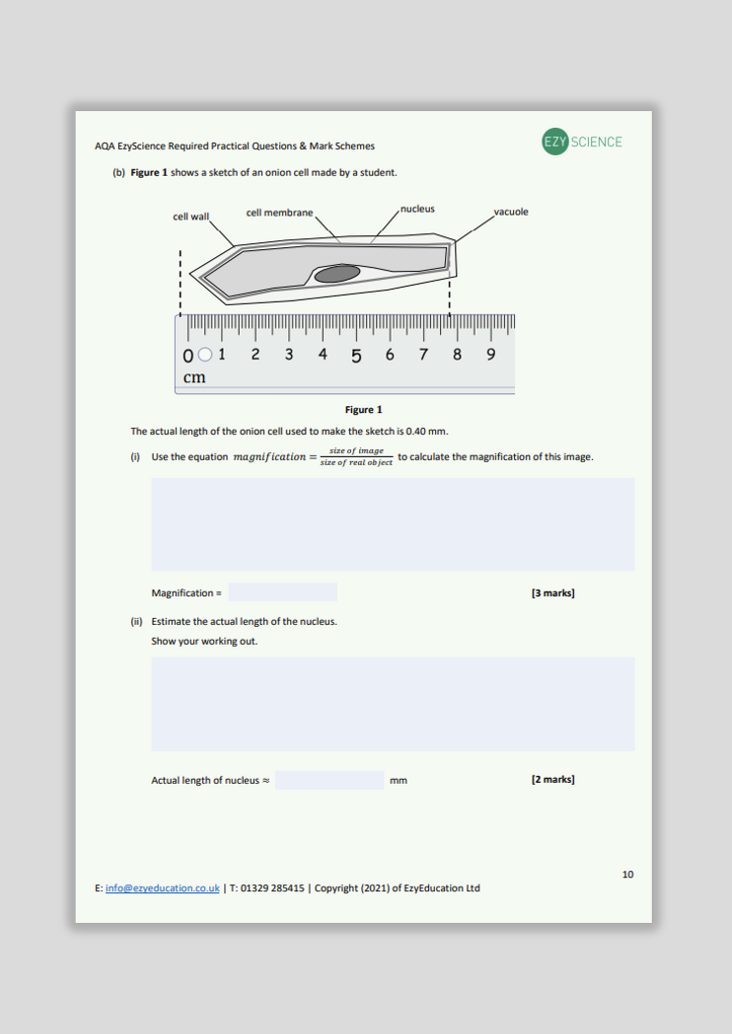 AQA Required Practical Questions and Answers Pack - EzyScience