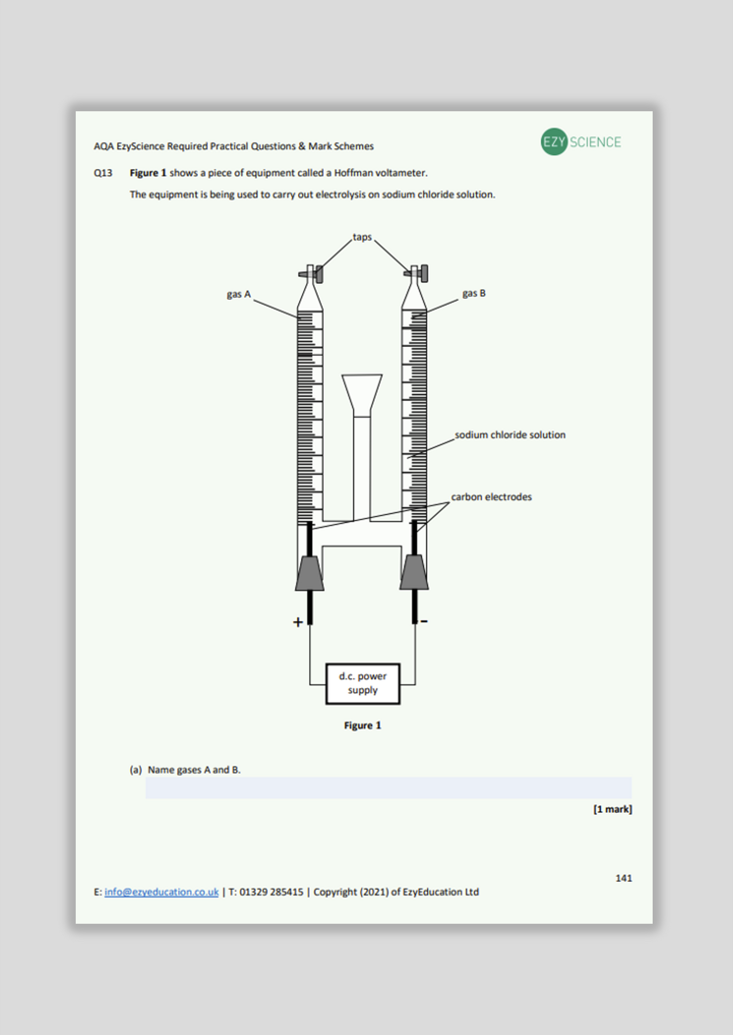 AQA Required Practical Questions and Answers Pack - EzyScience