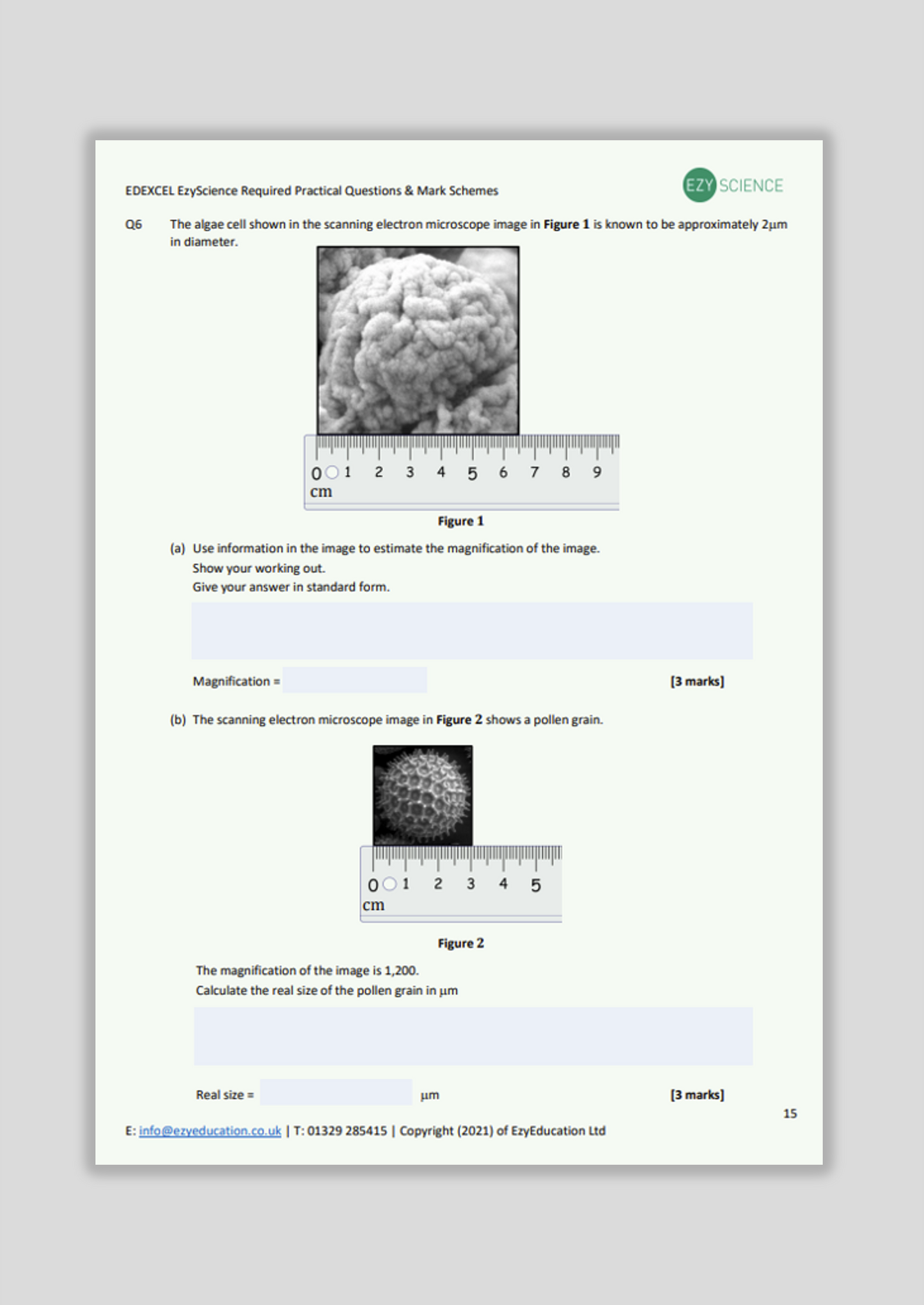 Edexcel Required Practical Questions and Answers Pack - EzyScience