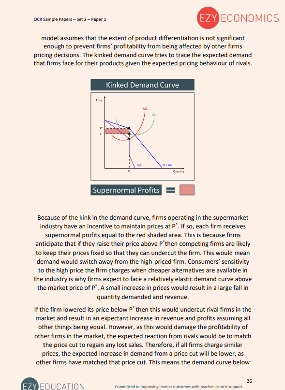 Paper 1 Data Response Pack - EzyEconomics - Set 2 (OCR)